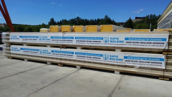 Мы добавили в линейку ограждающих конструкций для наших зданий Сэндвич панели с наполнением PIR (пен