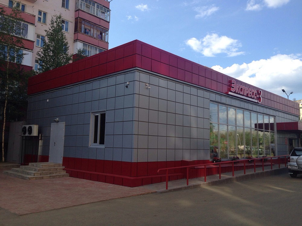 Проектирование, поставка и шеф монтаж полнокомплектного здания Rapid Building. Магазин в г. Мирный