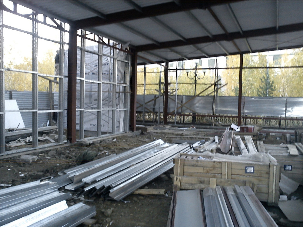 Проектирование, поставка и шеф монтаж полнокомплектного здания Rapid Building. Магазин в г. Мирный